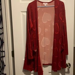 Valentine’s lularoe Cardigan called Caroline